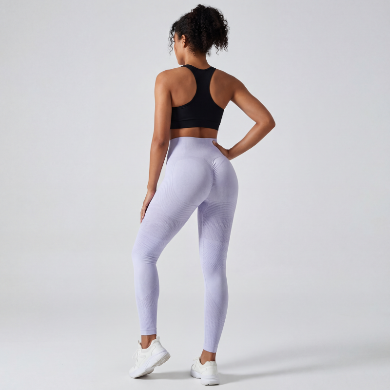 Godob Leggings da donna ispessiti, gabe finte traslucide in pile caldo